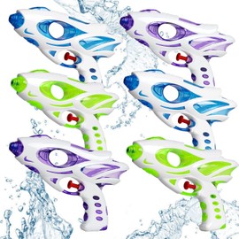 CCINEE Water Guns for Kids,6 Pack Squirt Guns Water Soaker 200CC Capacity Water Pistol Summer Toys for Boys Girls Outdoor Pool Beach Yard Party Play