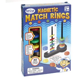 Magnetic Match Rings, Magnet Matching Game STEM Learning Toy for Kids