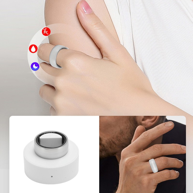 Smart Fitness Tracker Ring IP68 Waterproof Bluetooth Pedometer Smart Ring