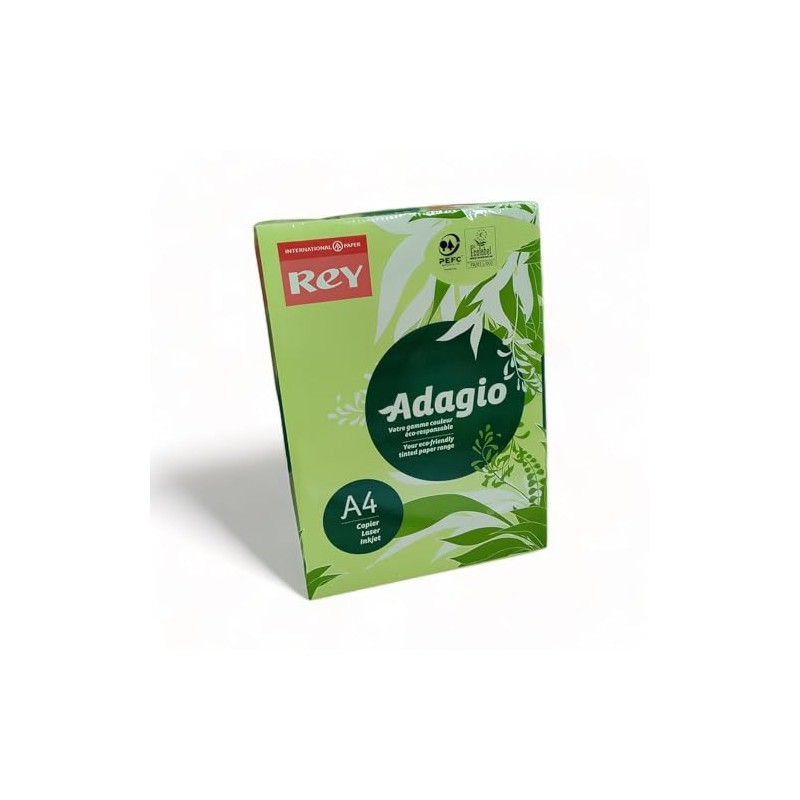 Rey Adagio A4 80gsm (500 Sheets) Kiwi Paper - for