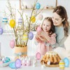WOGOPRO Easter Eggs for Hanging, Pack of 24 Colourful Easter