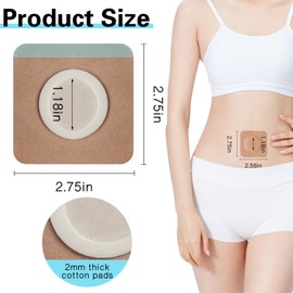 50 Pcs Disposable Castor Oil Patches,Spunlace Absorbent Wrap Organic Cotton,Highly Absorbent, Leak-Proof, Self-Adhesive, No Wash, Portable(Oil Not Included) (Square Shape,Skin Color)