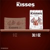 HERSHEY'S KISSES Candy Cane Flavored, Christmas Candy Bulk Bag, 30.1