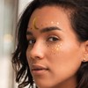 Face Tattoo Sticker Metallic Shiny Temporary Water Transfer Tattoo for