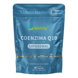 Coenzima Q10 Liposomal 90 Caps Wellthy Sin Sabor