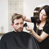 Omvoina Professional Haircut Cape with Adjustable Snap Closure and Neck