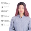 Women's Wig Long Pink Wavy Synthetic Hair Heat Resistant Cosplay
