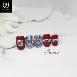 Chinatown handmade nail tips - Long Oval / 차이나타운 수제네일팁 - 롱오발