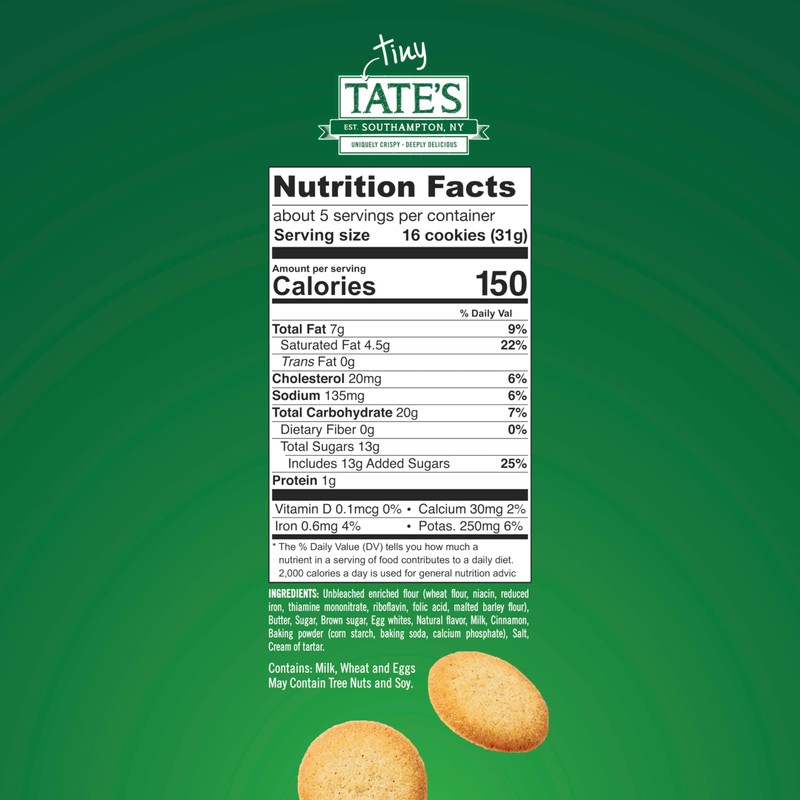 Tate's Bake Shop Tiny Snickerdoodle Cookies, 3-5.5 oz Bags