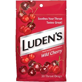 Ludens Throat Drops Wild Cherry, 30 Count (Pack of 3)