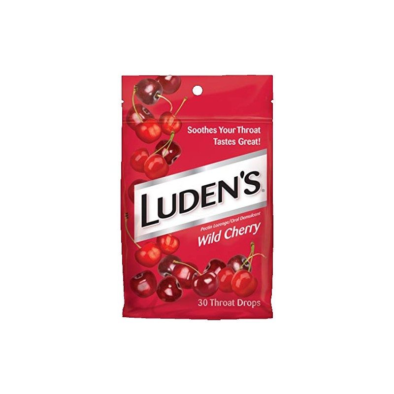 Ludens Throat Drops Wild Cherry, 30 Count (Pack of 3)