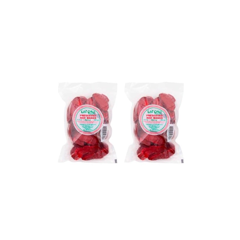 Lat Chiu Preserved Red Mango (Spicy) - 350g (Pack of
