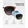 WMP Eyewear - Men's Classic Round Polarized Sunglasses, Premium Slim
