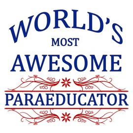 CafePress World's Most Awesome Paraeducator Memory Keepsake Jewelry Box, 5"x5"x3.75"