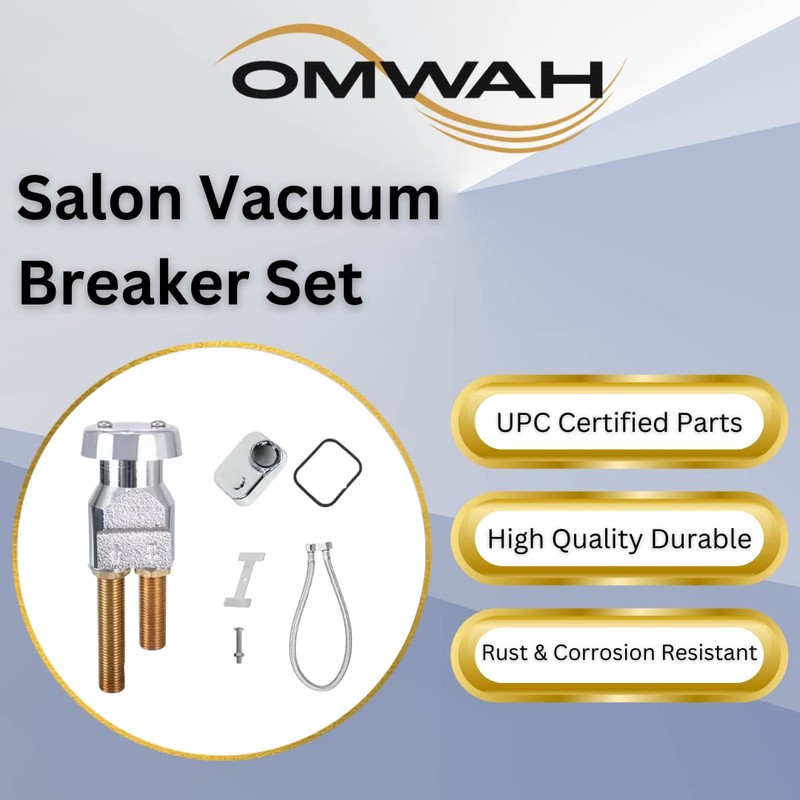 Vacuum Breaker for Shampoo Bowl Salon Sink Use Complete Kit