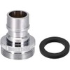 Faucet Adapter for Portable Washer, Chrome Brass, 5/16-27 Male to