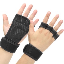 PATIKIL Workout Gloves, Weight Lifting Gloves for Men and Women, Gym Gloves Great for Cycling Sports Training Fitness, Size M, Black