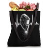 Welding Helmet Heartbeat Tote Bag