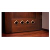 Door Air Vent Grille 45x45mm Two Sided BROWN Ventilation Cover