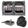 Mispace Portable Twin Compartment Show House Cat Cage/Condo - Easy