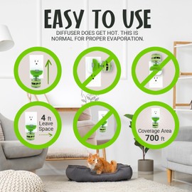 Zenpaws Kit - No Scent - 1 Diffuser + 5 Diffuser Cat Relaxant Refills + - Compatibility : Refills fit and are Compatible with All Major Brand diffusers. Comfort Zone, ThunderEase, Relaxivet and Others