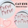 Virellay 30 Pieces Cat Eye Press On Nails - Nails