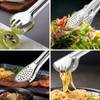 3 Pcs Serving Buffet Tongs, 9 inch Multifunctional Kitchen Tongs