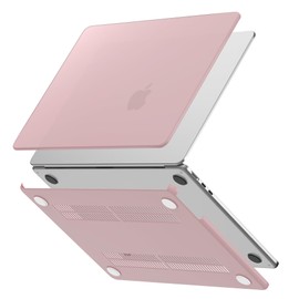 GPXIIZ Case Compatible with MacBook Air 15 Inch M4 M3 M2 Protective Case 2025 2024 2023 Release A3241 A3114 A2941, Ultra Thin Hard Shell Snap Case Cover 15.3 Inches, Pink