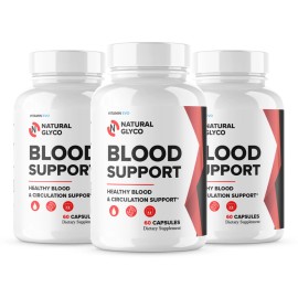 Vitamin Evo (3 Pack) Natural Glyco Blood Support Capsules, NaturalGlyco Pills (180 Capsules)
