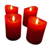 ToCi LED Candles Red Diameter 7.5 x 15 cm -