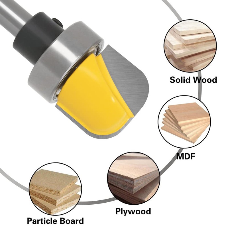 ASNOMY 1/4 Inch Shank Bowl and Tray Router Bit,3Pcs Cove