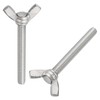 Sourcing Map 20pcs M6-1x50mm Wing Butterfly Screws, 304 Stainless Steel