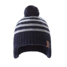 LMLALML Boys Winter Hat Scarf Set Earflap Knitted Beanie for Kids Warm Fleece Lined Thicken Hat for Baby