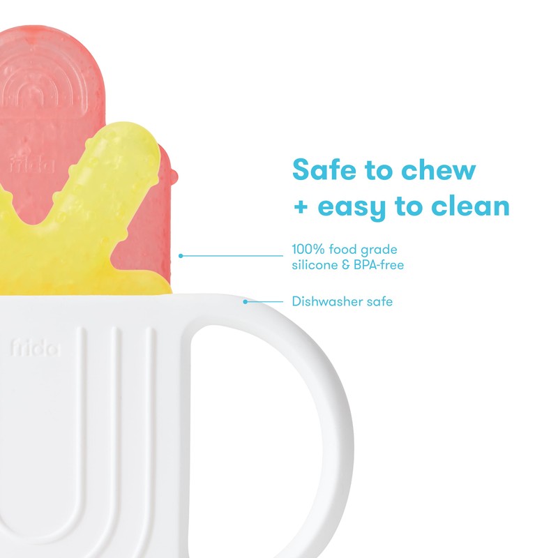 Frida Baby Silicone Teething Toys, 4-in-1 Teether for Babies &