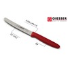 KAUFGUT COLTELLO UNIVERSALE COLORI ASSORTITI SEGHETTATO 11CM GIESSER 53354