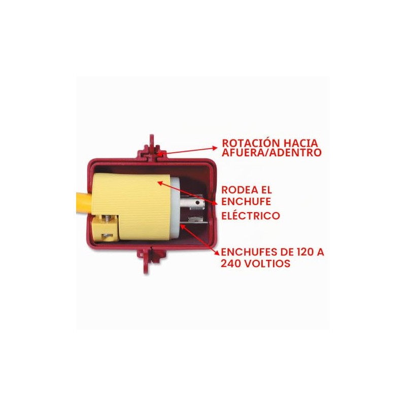 Master Lock - Dispositivo de bloqueo de cerradura, enchufe elctrico
