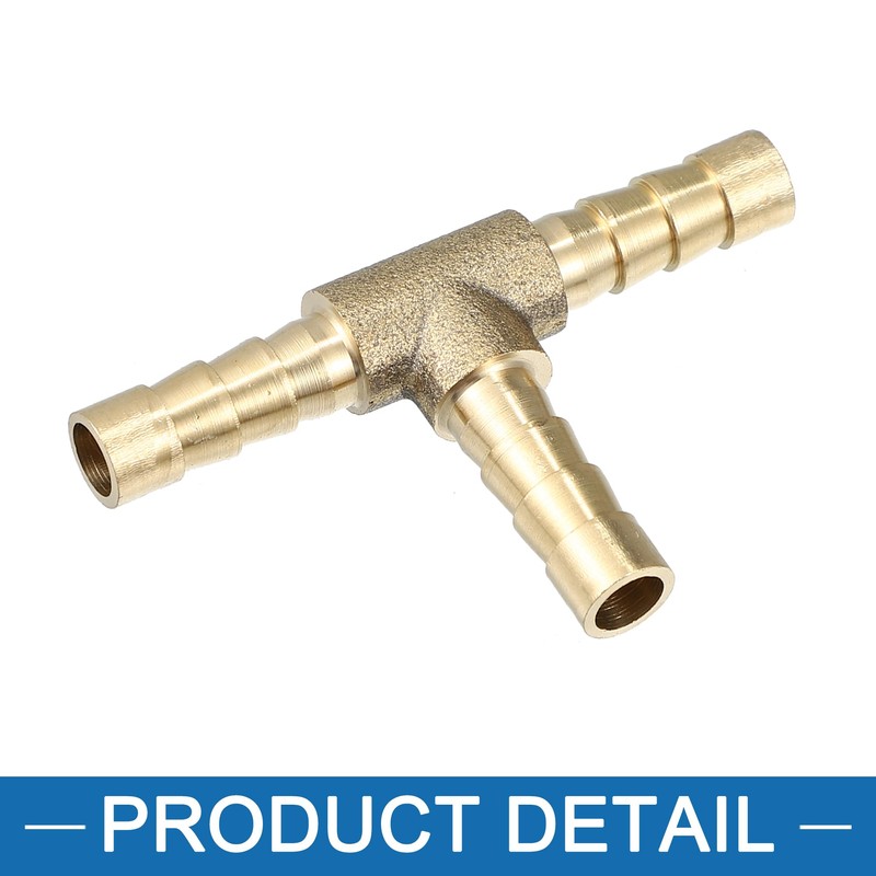 A ABSOPRO Hose Barb Copper 3 Way Tee Connector Adapter