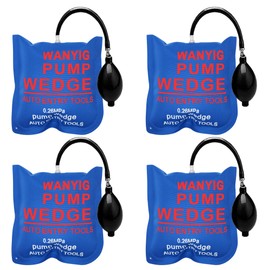 Wanyi Pack of 4 Square Mounting Cushion Pneumatic Tensioner Air Wedge Pump Wedge Mounting Aid Window for Door Window Installation and Car Repair