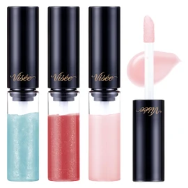 Visee (ヴィセ) Essence Lip Plumper Mini Set, 0.1 oz (2.8 mL) x 3 Colors