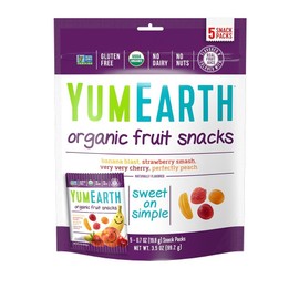 YumEarth Organic Fruit Snacks, 5 Snack Packs