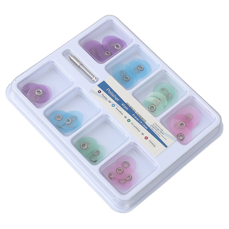 40pcs Dental Polishing Discs Teeth Whitening Resin Oral Teeth Finishing