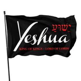 YISIDAI Yeshua Christian Flag Jesus American Flags for Outside 3x5 Double Sided Christian Faith Over Fear Flag Outdoor House Decor Yard Banner Gifts