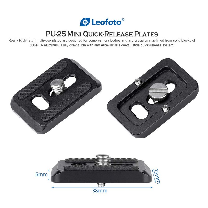 Leofoto PU-25 Quick Release Plate