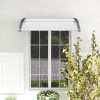 Costway 48" x 40" Door Exterior Window Awning Canopy Polycarbonate