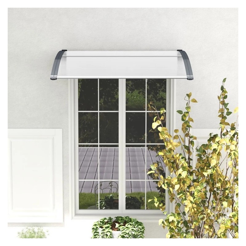 Costway 48" x 40" Door Exterior Window Awning Canopy Polycarbonate
