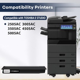 T-FC505U T-FC505U-K T-FC505UK Black High Yield Toner Cartridge Replacement for Toshiba T-FC505U T-FC505UK T-FC505U-K Black Toner for E-Studio 2505AC 3005AC 3505AC 4505AC 5005AC Printer (1-Pack, Black)