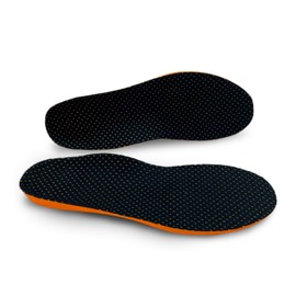 HUHV HEALIUM Pod Tech Recovery Unisex Insoles - Black/Orange Boost, Men's 13 / Women's 15