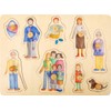 small foot Wooden Puzzle with Detailed Family Motifs, from 12