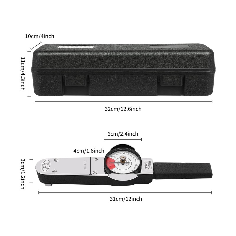 OCASAMI Dial Indicator Torque Wrench, Torque Wrench Calibration Tool 1/2"