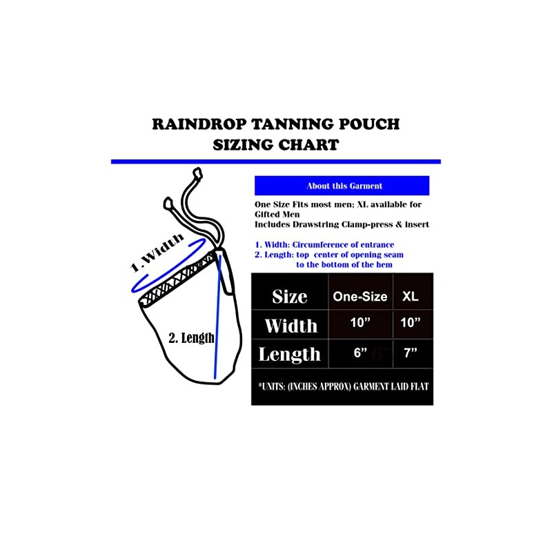 Men's Tanning Pouch Sun Protection Cover - Black One-Size